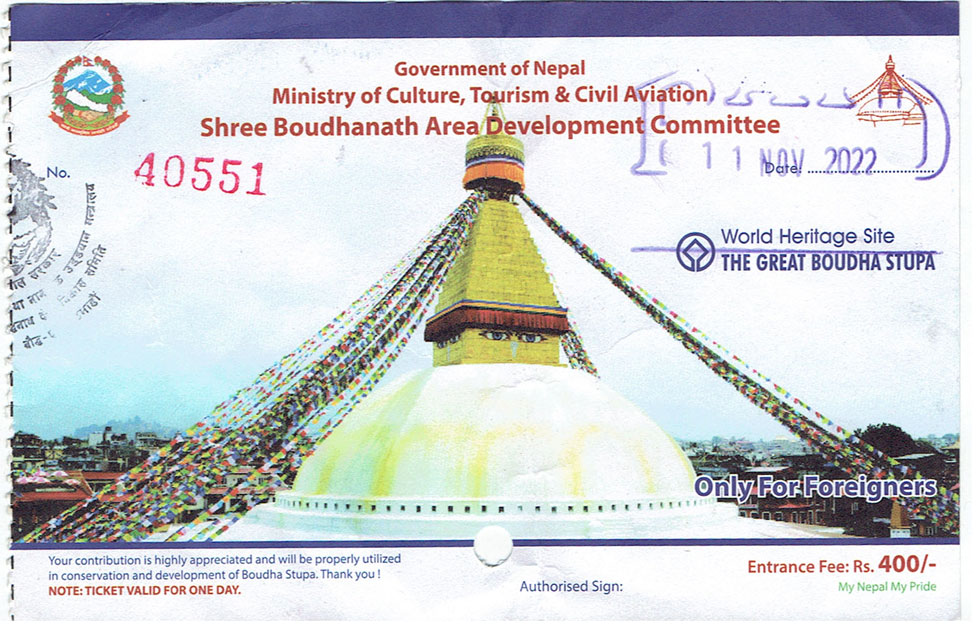 Bouddhanath Stupa Permit